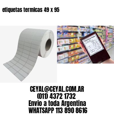 etiquetas termicas 49 x 95