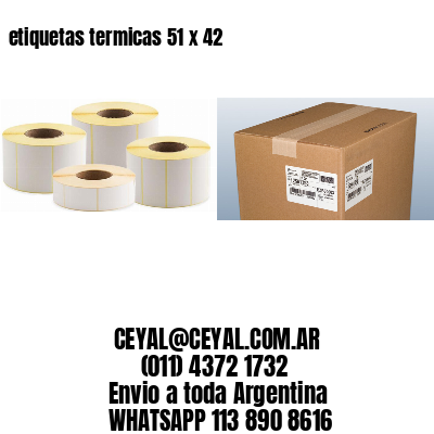 etiquetas termicas 51 x 42