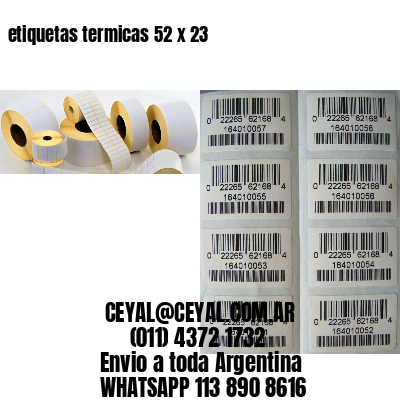 etiquetas termicas 52 x 23