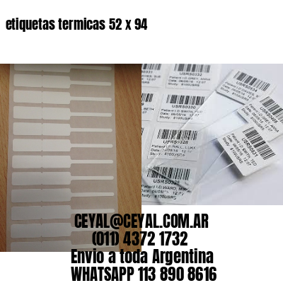etiquetas termicas 52 x 94