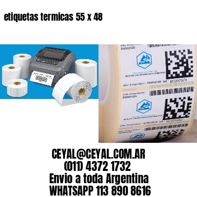 etiquetas termicas 55 x 48