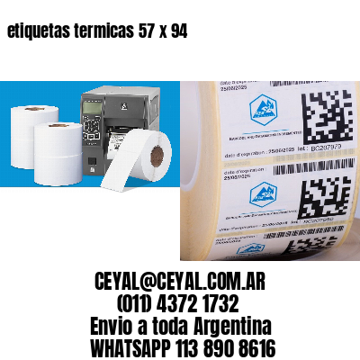 etiquetas termicas 57 x 94