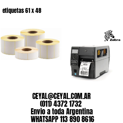 etiquetas 61 x 48