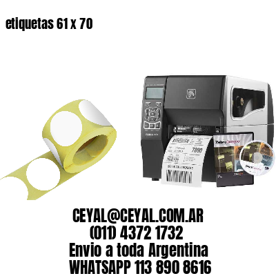 etiquetas 61 x 70