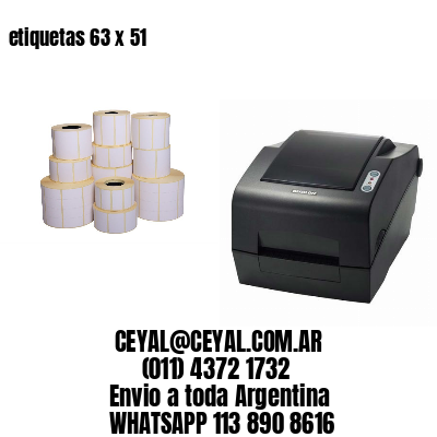 etiquetas 63 x 51