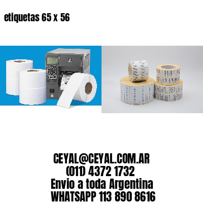 etiquetas 65 x 56