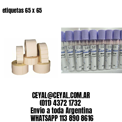 etiquetas 65 x 65