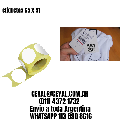 etiquetas 65 x 91
