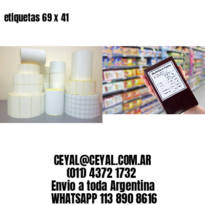 etiquetas 69 x 41