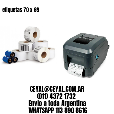 etiquetas 70 x 69