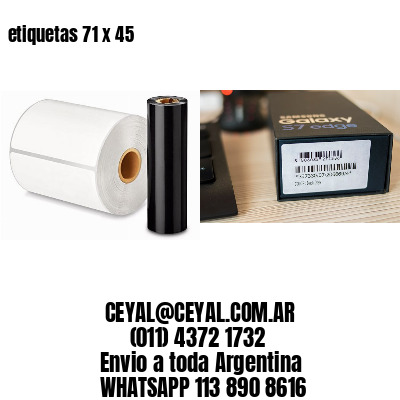 etiquetas 71 x 45