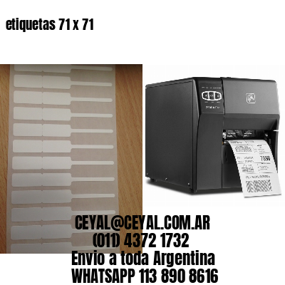 etiquetas 71 x 71