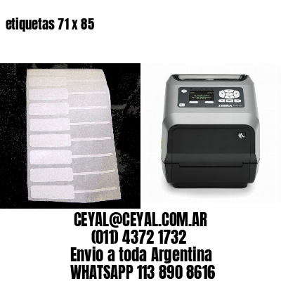 etiquetas 71 x 85