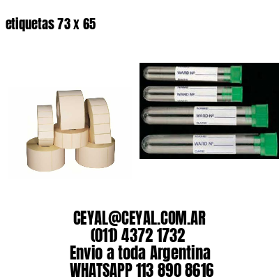 etiquetas 73 x 65