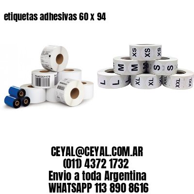 etiquetas adhesivas 60 x 94