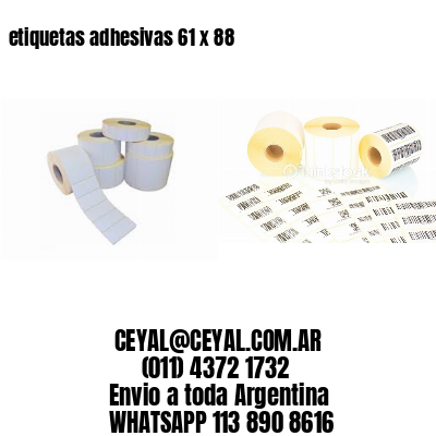 etiquetas adhesivas 61 x 88