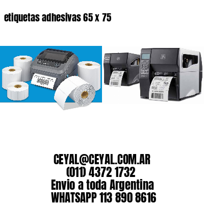 etiquetas adhesivas 65 x 75