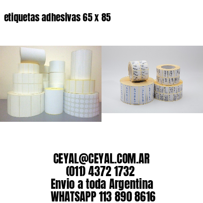 etiquetas adhesivas 65 x 85
