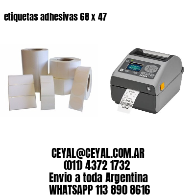 etiquetas adhesivas 68 x 47
