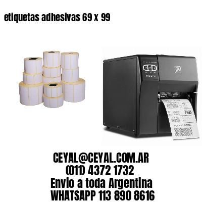 etiquetas adhesivas 69 x 99