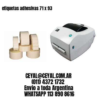 etiquetas adhesivas 71 x 93