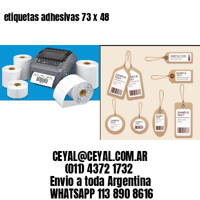 etiquetas adhesivas 73 x 48