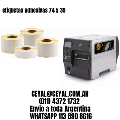 etiquetas adhesivas 74 x 39