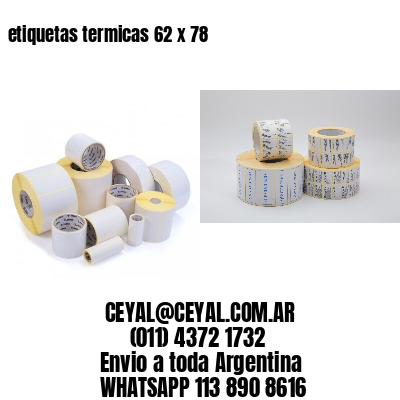 etiquetas termicas 62 x 78