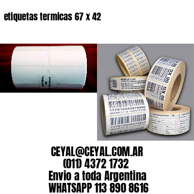etiquetas termicas 67 x 42