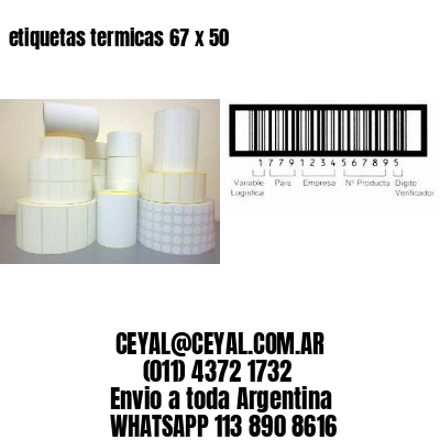 etiquetas termicas 67 x 50