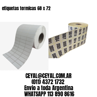 etiquetas termicas 68 x 72