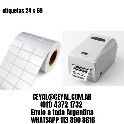 etiquetas 24 x 69