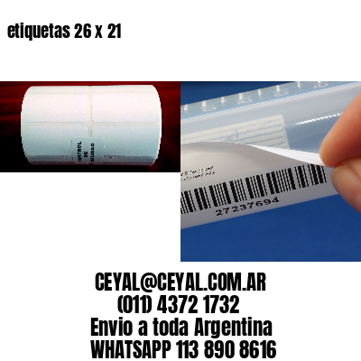 etiquetas 26 x 21