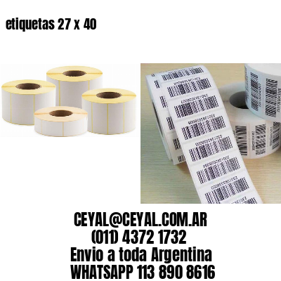 etiquetas 27 x 40