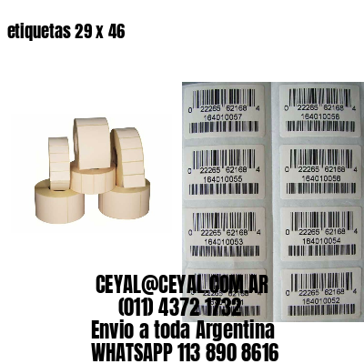 etiquetas 29 x 46