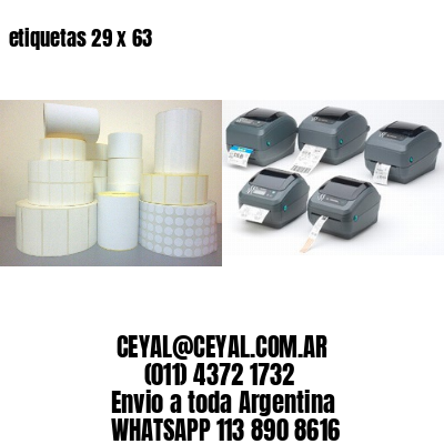 etiquetas 29 x 63