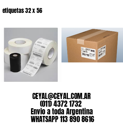 etiquetas 32 x 56
