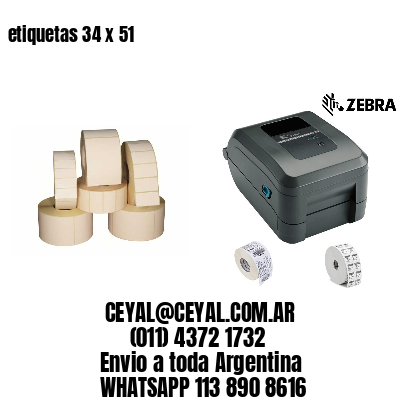 etiquetas 34 x 51