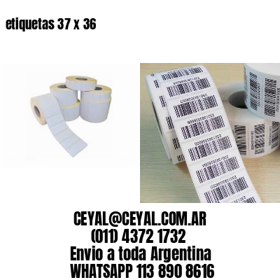 etiquetas 37 x 36