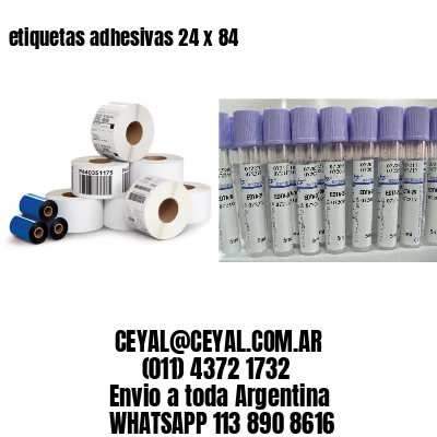etiquetas adhesivas 24 x 84