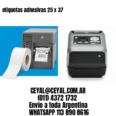 etiquetas adhesivas 25 x 37