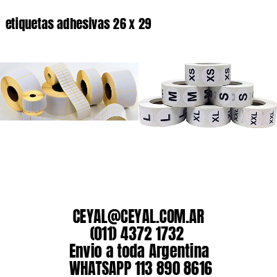 etiquetas adhesivas 26 x 29