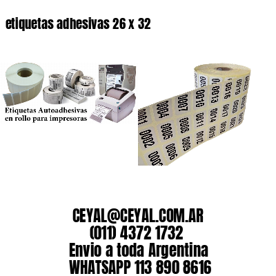 etiquetas adhesivas 26 x 32
