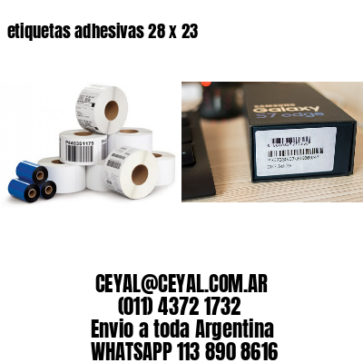 etiquetas adhesivas 28 x 23