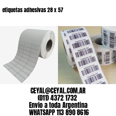 etiquetas adhesivas 28 x 57