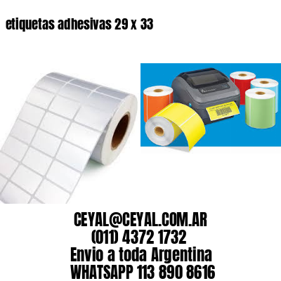 etiquetas adhesivas 29 x 33