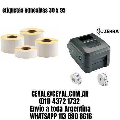 etiquetas adhesivas 30 x 95