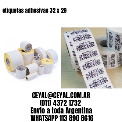 etiquetas adhesivas 32 x 29