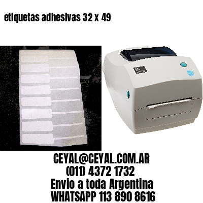etiquetas adhesivas 32 x 49