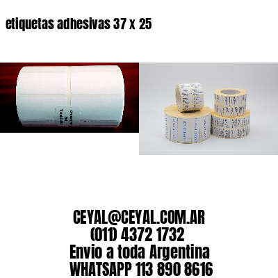 etiquetas adhesivas 37 x 25